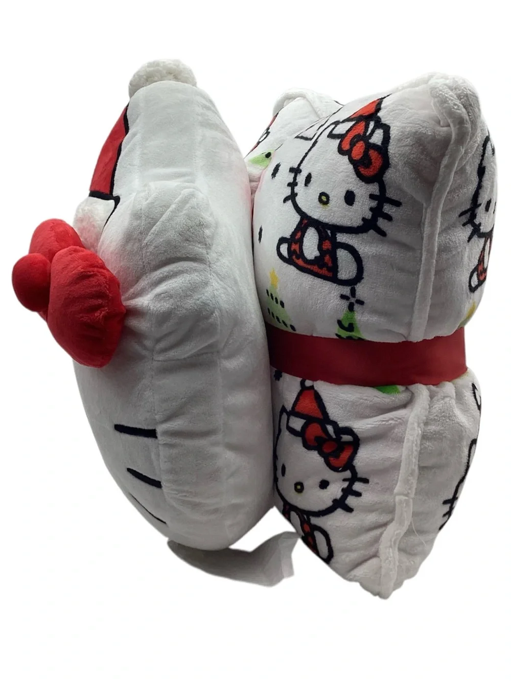 Hello Kitty Sanrio 2 pk. Square Pillow with Shaped Head Pillow Set (NWT)